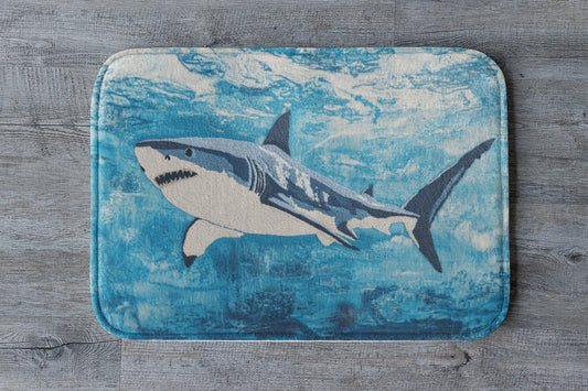 Shark Bath Mat – Ocean Theme Bathroom Rug