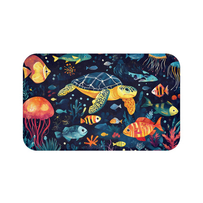 Sea Turtle Bath Mat – Ocean Bathroom Rug
