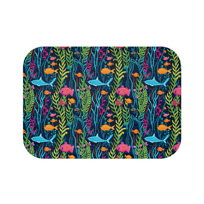 Tropical Fish Bath Mat – Colorful Ocean Bathroom Rug