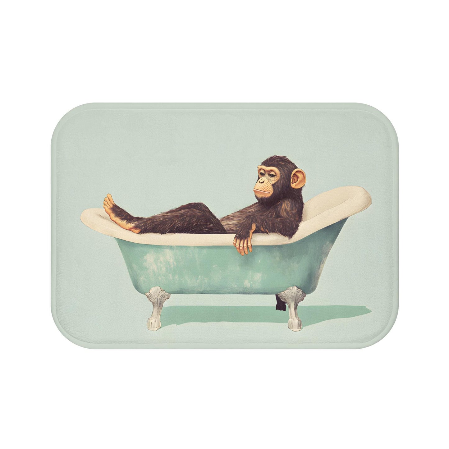 Chimpanzee Bath Mat – Jungle Animal Bathroom Rug