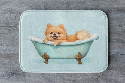 Pomeranian Bath Mat – Fluffy Dog Bathroom Rug