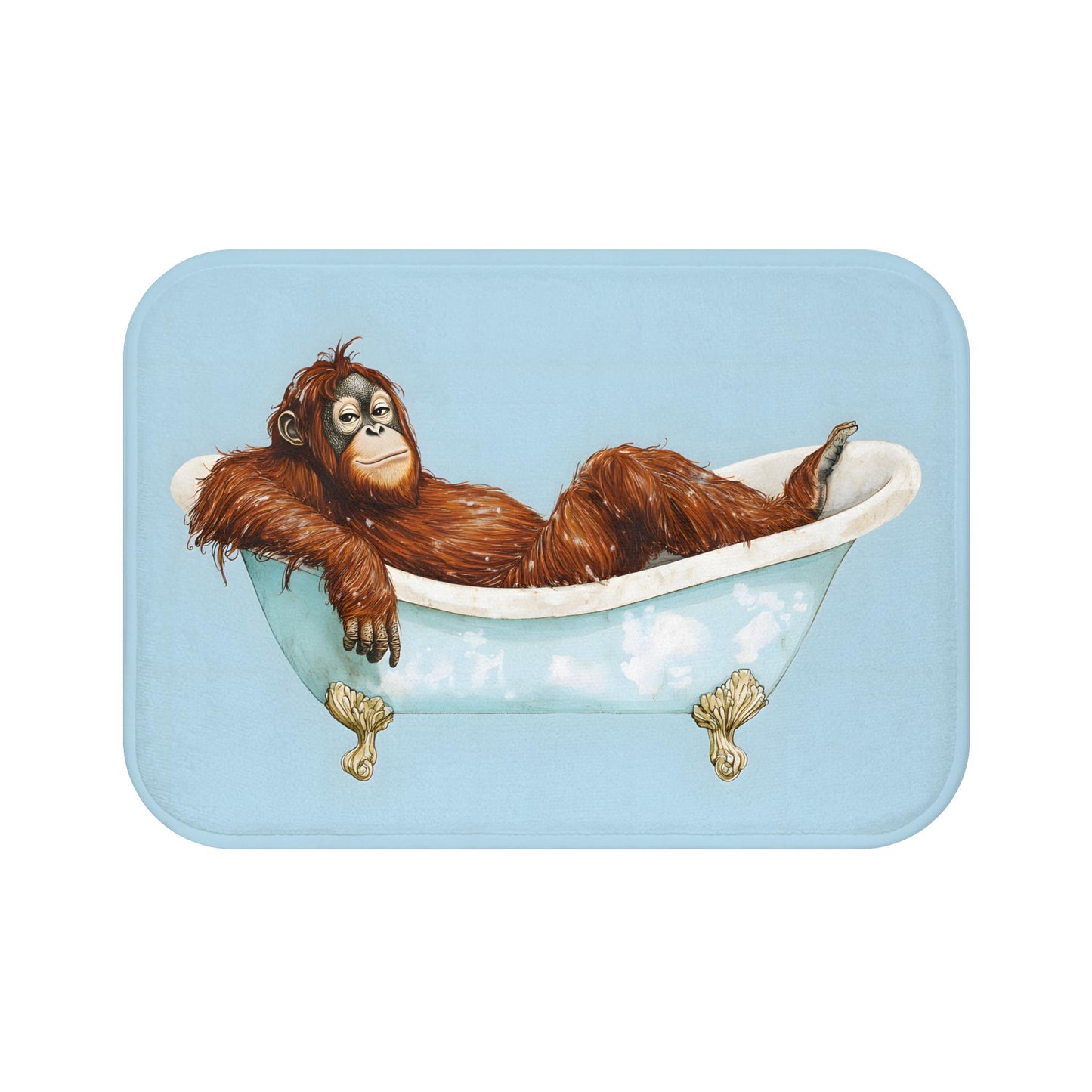 Orangutan Bath Mat – Funny Animal Bathroom Rug