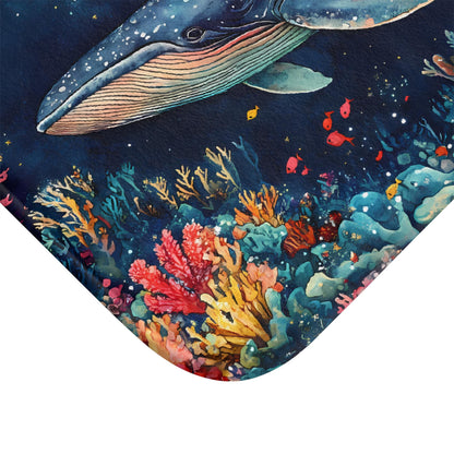 Whale Bath Mat – Nautical Ocean Bathroom Rug