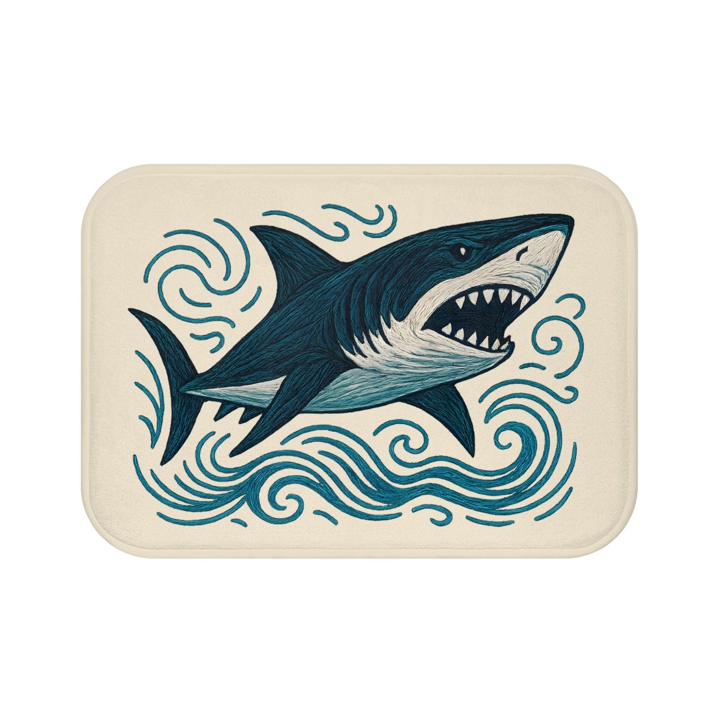 Shark Bath Mat – Fun Ocean Theme Bathroom Rug
