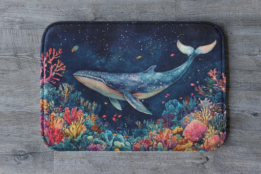 Whale Bath Mat – Nautical Ocean Bathroom Rug