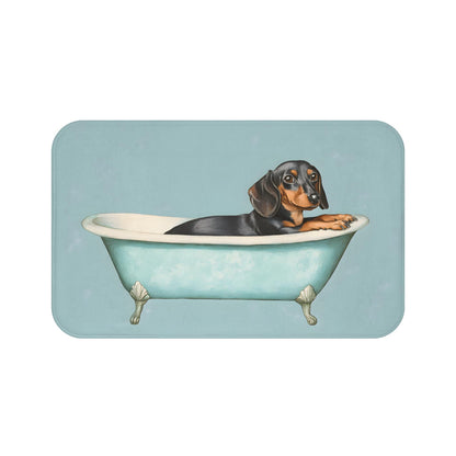 Cute Dachshund Bath Mat – Dog Lover Bathroom Decor