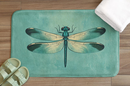 Dragonfly Bath Mat – Artistic Insect Bathroom Rug