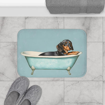 Cute Dachshund Bath Mat – Dog Lover Bathroom Decor