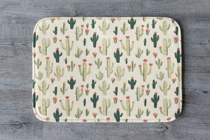 Cactus Bath Mat – Desert Botanical Bathroom Rug