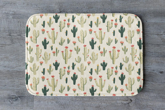 Cactus Bath Mat – Desert Botanical Bathroom Rug