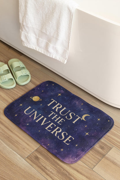 Trust the Universe Bath Mat – Spiritual Bathroom Rug