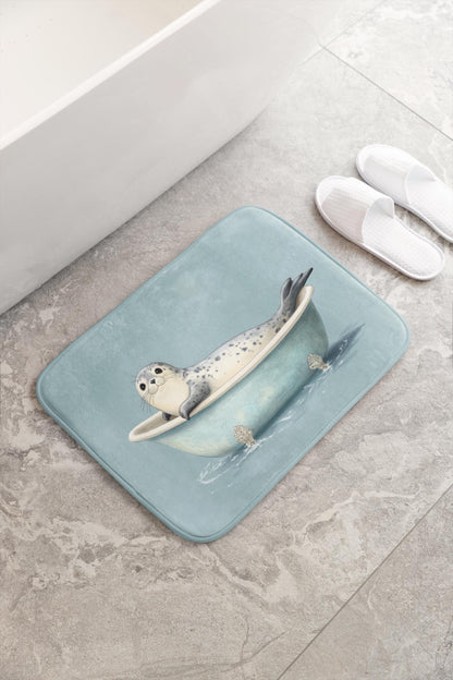 Seal Bath Mat – Cute Ocean Animal Bathroom Rug