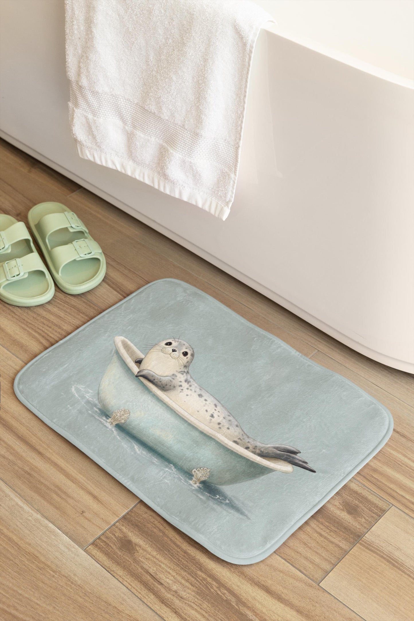 Seal Bath Mat – Cute Ocean Animal Bathroom Rug