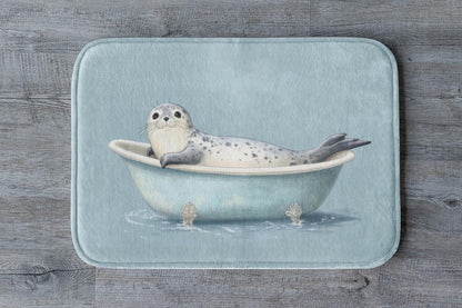 Seal Bath Mat – Cute Ocean Animal Bathroom Rug