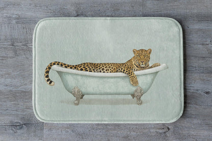 Leopard Bath Mat – Wild Cat Safari Bathroom Rug