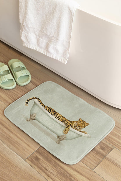 Leopard Bath Mat – Wild Cat Safari Bathroom Rug