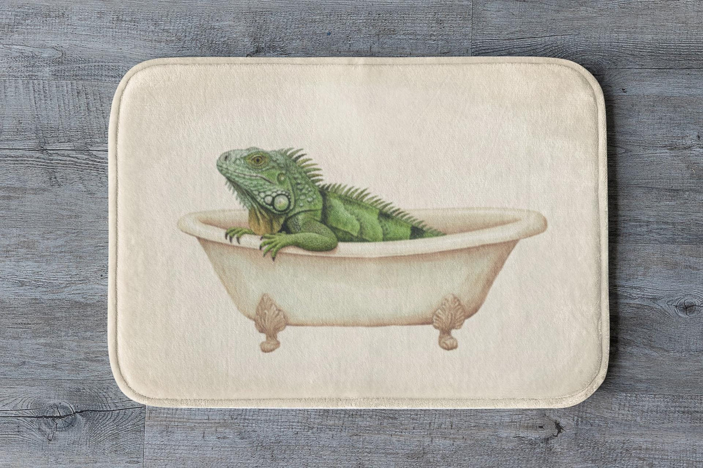 Iguana Bath Mat – Fun Reptile Bathroom Rug
