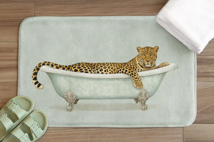 Leopard Bath Mat – Wild Cat Safari Bathroom Rug