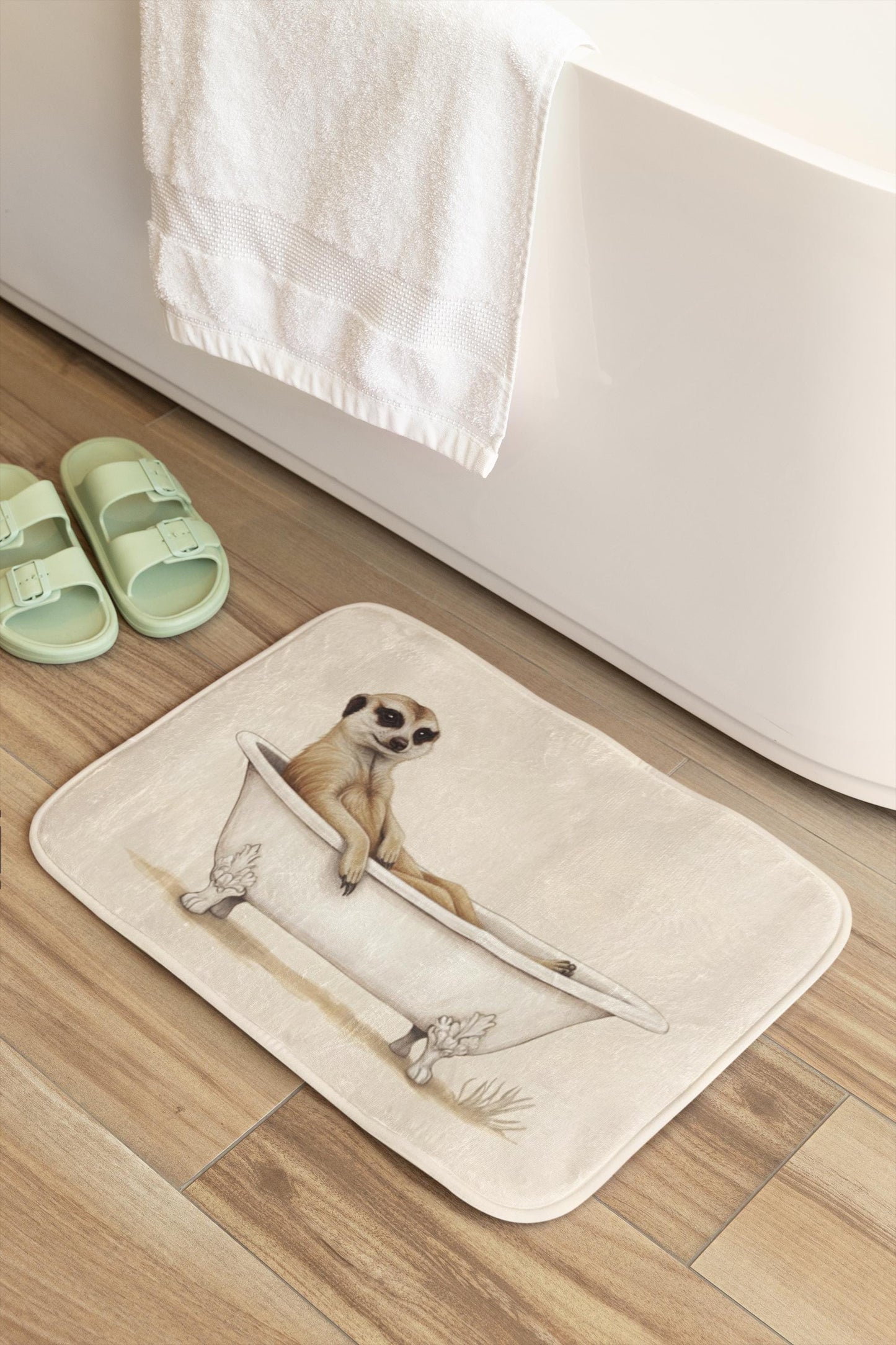 Meerkat Bath Mat – Funny Safari Animal Bathroom Rug